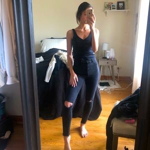 Zara stretchy high waisted jeans